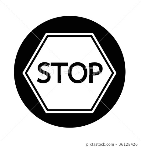 插图素材: stop sign icon