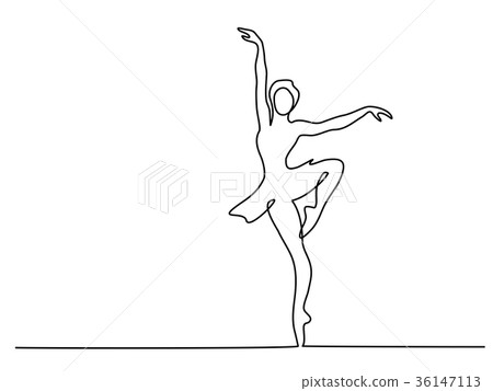 插图素材: ballet dancer ballerina