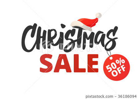 插图素材: christmas advertising design. christmas sale