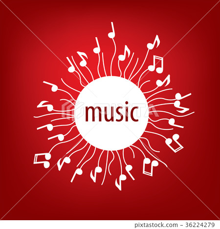 插图素材: vector logo music