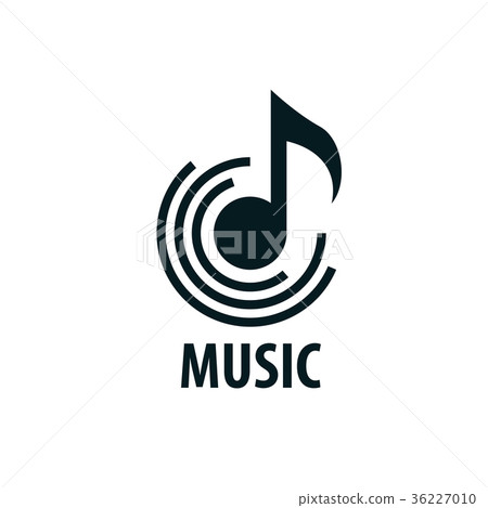 图库插图: vector logo music