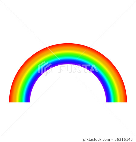 姿势/表情/动作 情绪 快乐/喜悦 插图 vector rainbow on white back