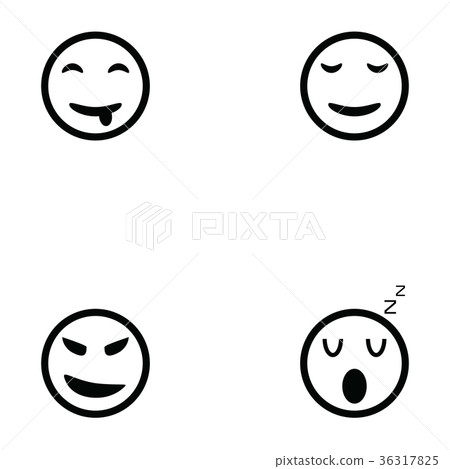 插图素材: emotion icon set