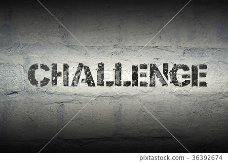 图库照片: challenge word gr