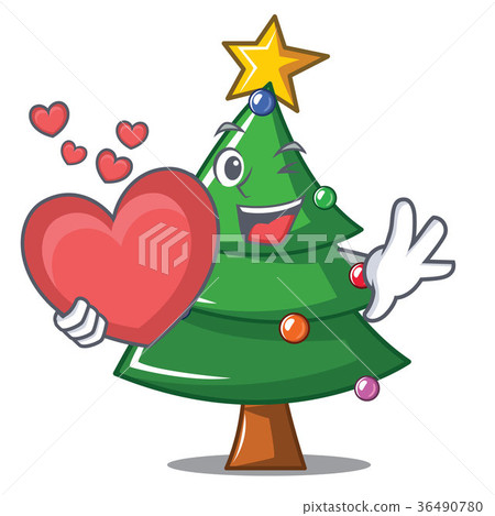 插图素材: with heart christmas tree character cartoon 查看全部