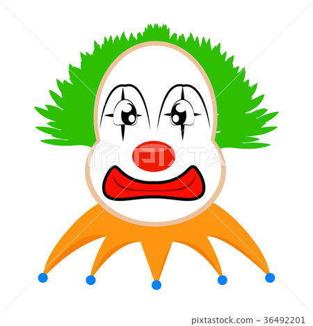 插图素材: funny cute clown