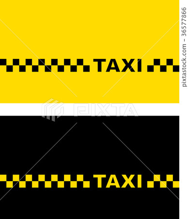 插图素材: yellow and black taxi card