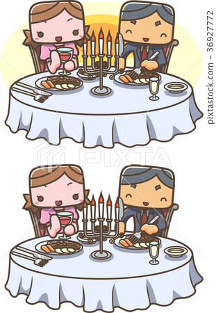 人物 男女 情侣/夫妻 插图 用餐 吃 饮食 首页 插图 人物 男女 情侣