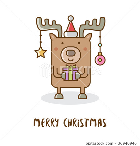 插图素材: merry christmas. vector illustration.
