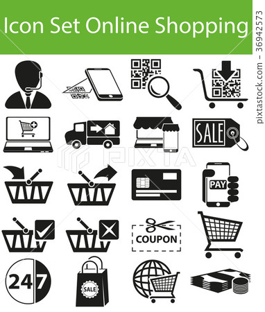 插图素材: icon set online shopping 查看全部