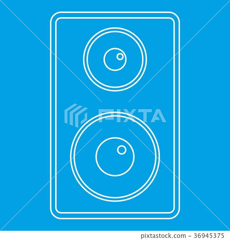 Subwoofer Icon Outline Style Stock Illustration 36945375 PIXTA