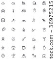 插图素材: travel icon set