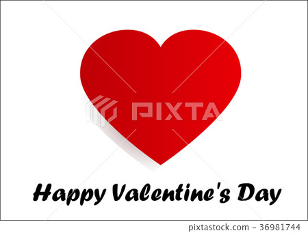 插图素材: happy valentines day card