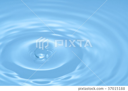 stock photo: moss, water drops, water, ripples