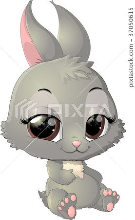 插图素材: cute rabbit cartoon