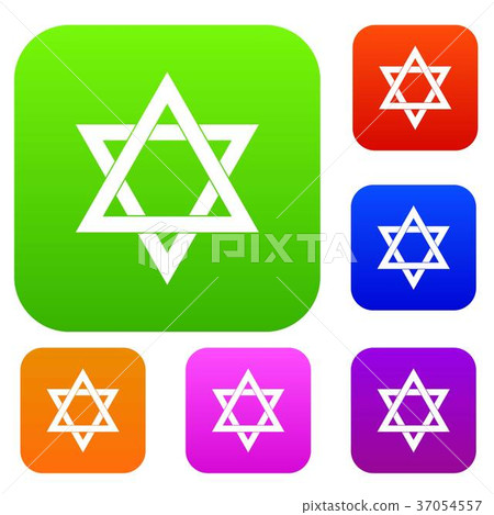 Star Of David Set Collection Stock Illustration 37054557 PIXTA