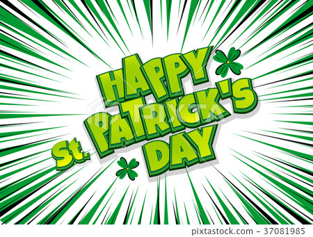 happy st patrick day pop art-图库插图 [37081985] - pixta