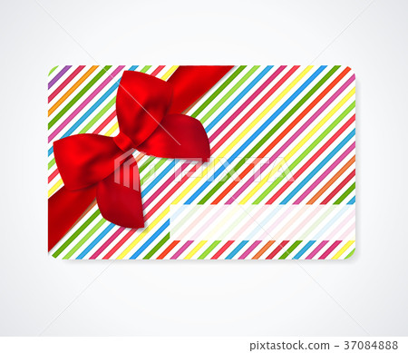 图库插图: gift coupon, gift card (colorful discount card