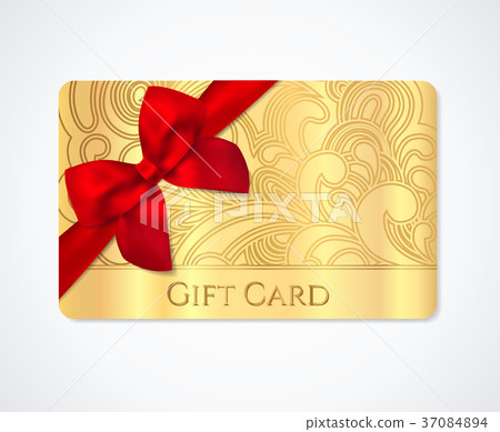 插图素材: gift coupon, gift card (discount, business card) w