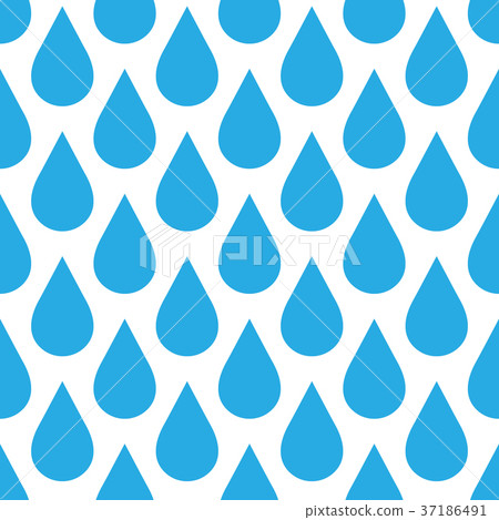 插图素材: blue rain drop seamless pattern background. water