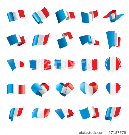 图库插图: france flag, vector illustration