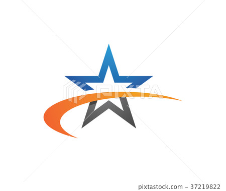 插图素材: star logo template