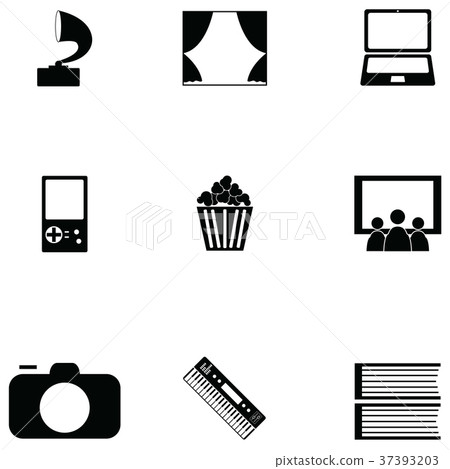 插图素材: entertainment icon set 查看全部
