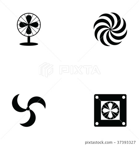 插图素材: fan icon set