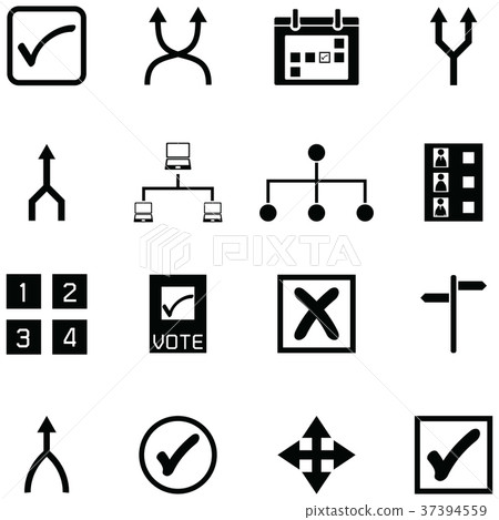 插图素材: option icon set