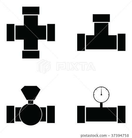 插图素材: pipe icon set