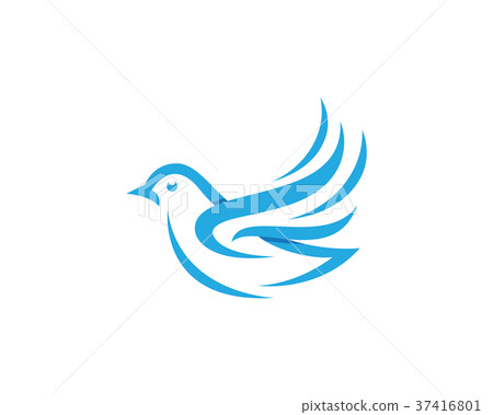 图库插图: bird dove logo template