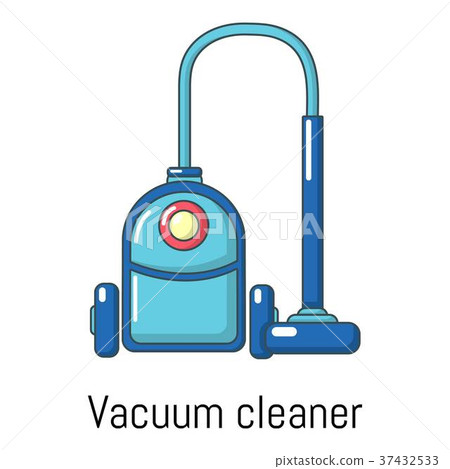 插图素材: vacuum cleaner icon, cartoon style