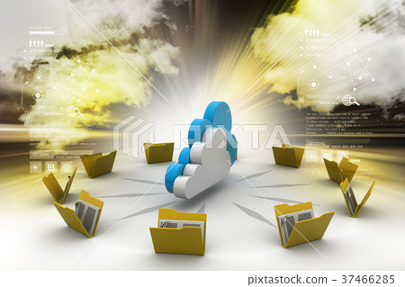 Cloud Storage Concept Stock Illustration Pixta