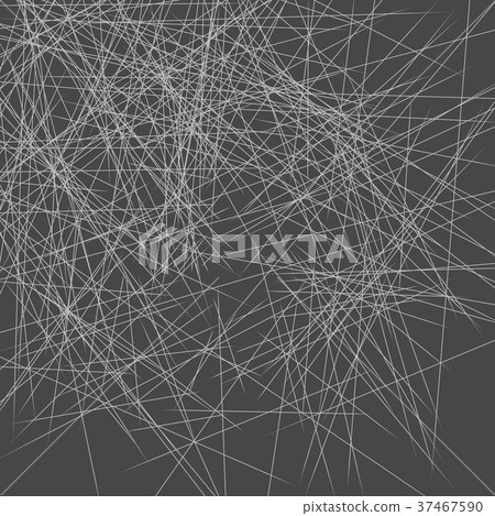 插图素材: abstract geometric art with chaotic scatter lines