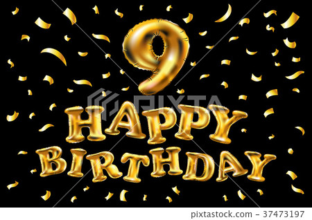 插图素材: vector birthday celebration number 9 candle 查看全部