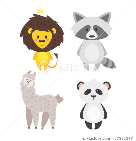 cartoon cute animals 37551577
