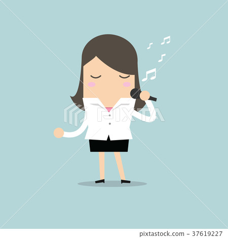 插图素材: businesswoman singing 查看全部