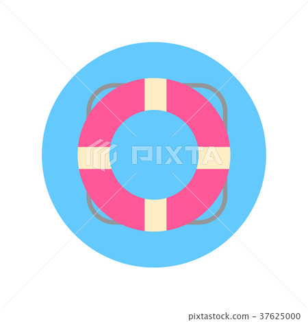 插图素材: life saver buoy icon summer vacation travel
