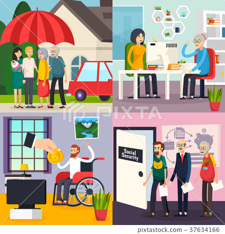 环境/社会/事故/灾难 社会/环境问题 安全性 插图 social security