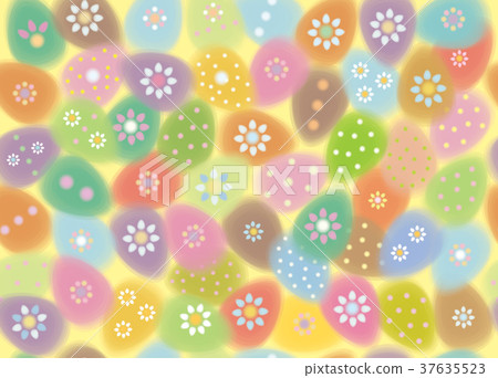插图素材: vector easter seamless pattern