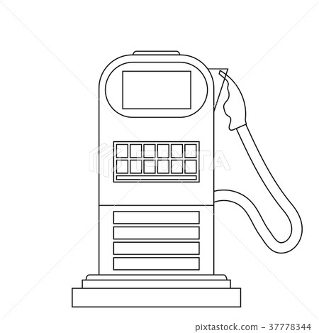 插图素材 gas station icon