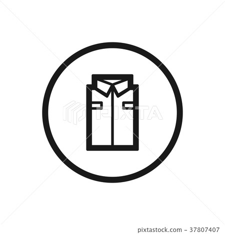 插图素材: working clothes line icon on a white background