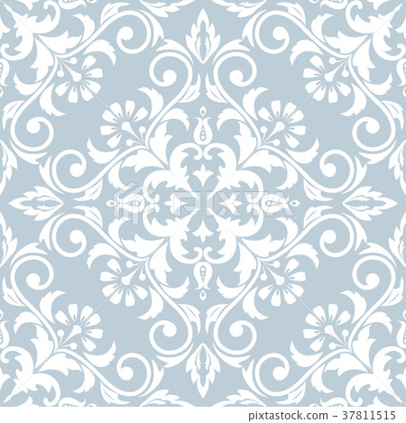 插图素材: floral pattern. wallpaper baroque, damask seamless