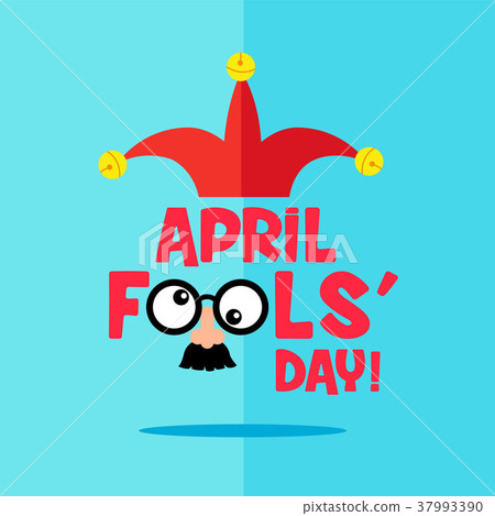 插图素材: april fool "s day, typography, vector illustration