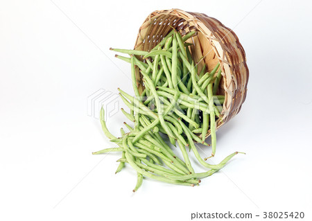 图库照片: green french bean