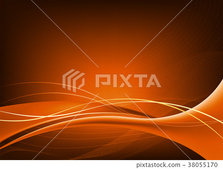 插图素材: dark orange background with smooth lines