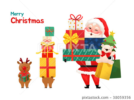 delivery santa claus concept vector illustration, christmas and