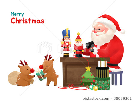 santa claus concept vector illustration, christmas and new year