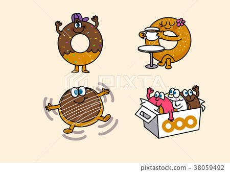 插图素材: cartoon illustration, set of snack food theme 019 查看