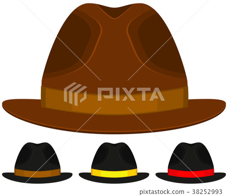 插图素材: cartoon icon poster man father dad day hat cap